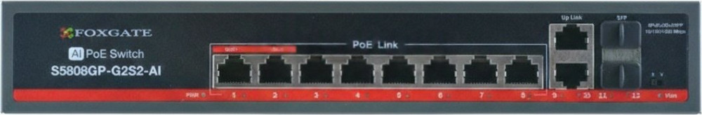 Коммутатор FoxGate S5808GP-G2S2-AI