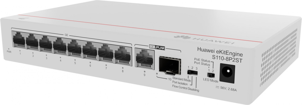 Комутатор Huawei S110-8P2ST (98012195