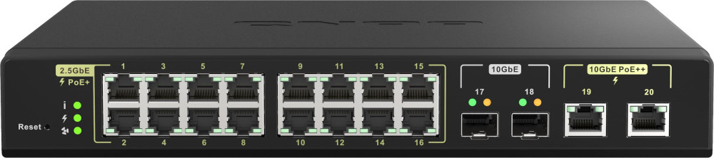 Коммутатор QNAP QSW-M2116P-2T2S