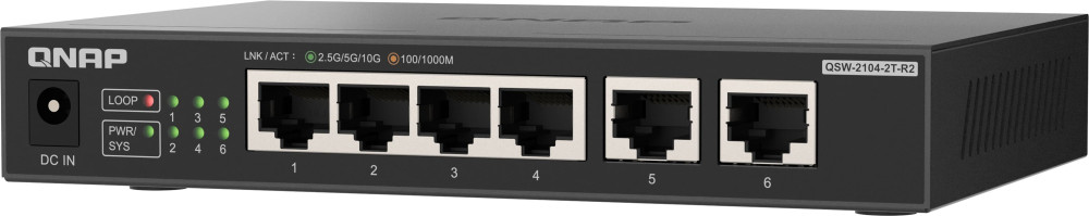 Коммутатор QNAP QSW-2104-2T-R2