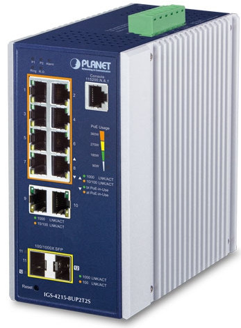 Коммутатор PLANET IGS-4215-8UP2T2S