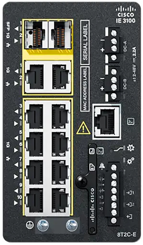 Комутатор Cisco IE-3100-8T2C-E
