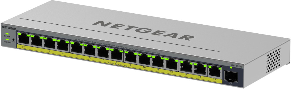 Коммутатор NETGEAR GS116EPP