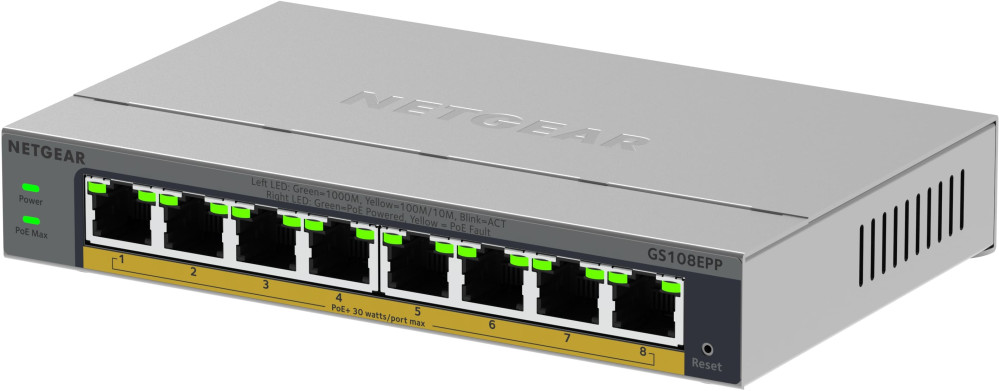 Коммутатор NETGEAR GS108EPP