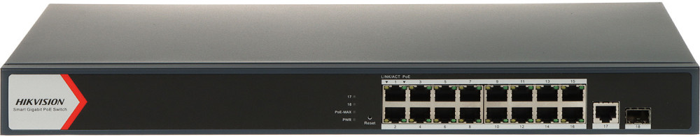 Комутатор Hikvision DS-3E1518P-EI V2