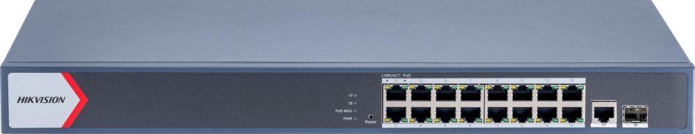 Комутатор Hikvision DS-3E1518P-EI/M