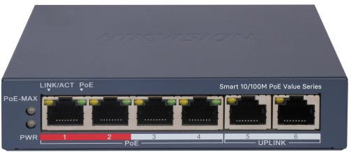 Комутатор Hikvision DS-3E1106P-EI/M