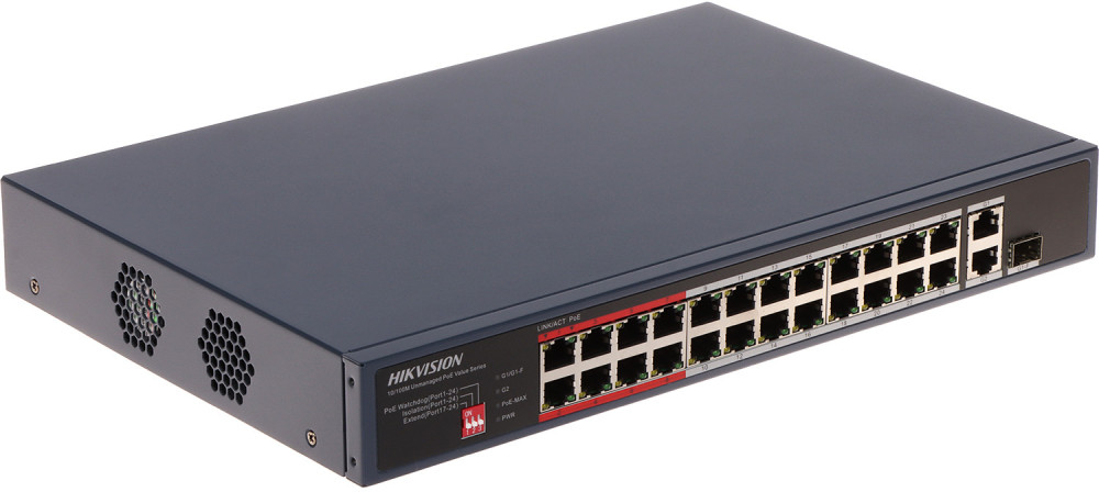 Комутатор Hikvision DS-3E0326P-E/M(C