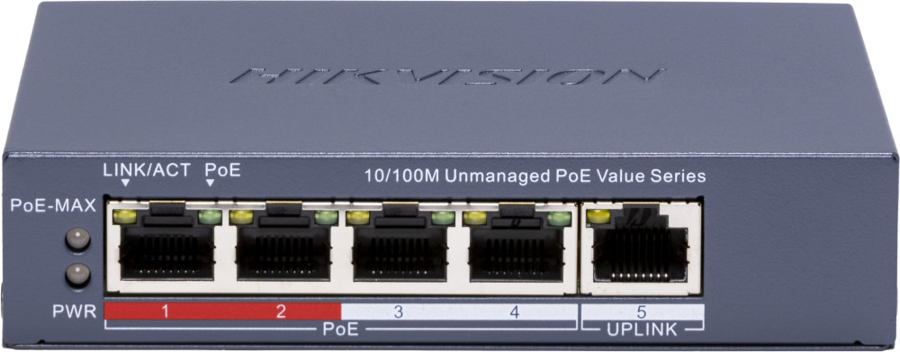 Коммутатор Hikvision DS-3E0105P-E/M(C