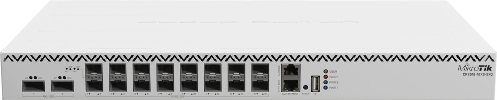 Коммутатор MikroTik CRS518-16XS-2XQ (CRS518-16XS-2XQ-RM