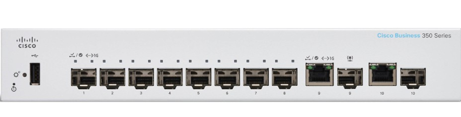 Комутатор Cisco CBS350-8S-E-2G