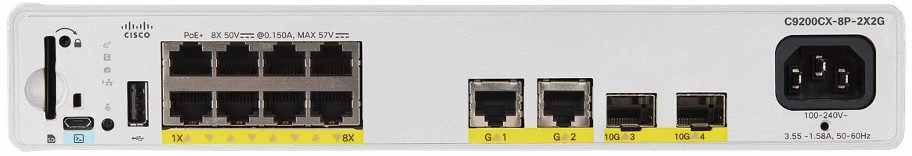 Комутатор Cisco C9200CX-8P-2X2G-E