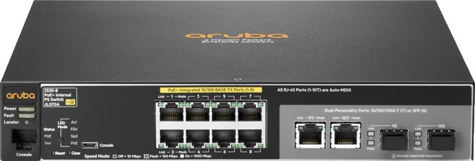 Комутатор Aruba 2530-8-PoE (J9780A