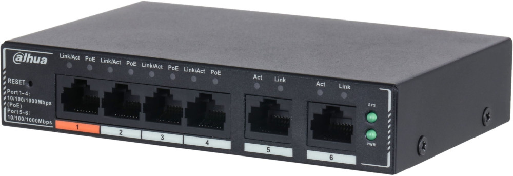 Комутатор Dahua SG4006P