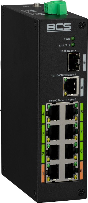 Коммутатор BCS L-SP08E01G-1SFP(2