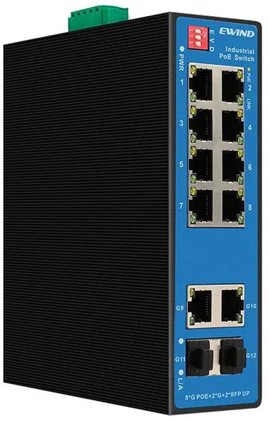 Комутатор Ewind EW-PIS1812-8GE