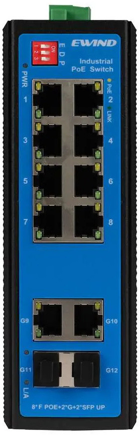 Комутатор Ewind EW-PIS1712-8FE