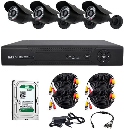 Комплект видеонаблюдения CoVi Security AHD-4W Kit/HDD500
