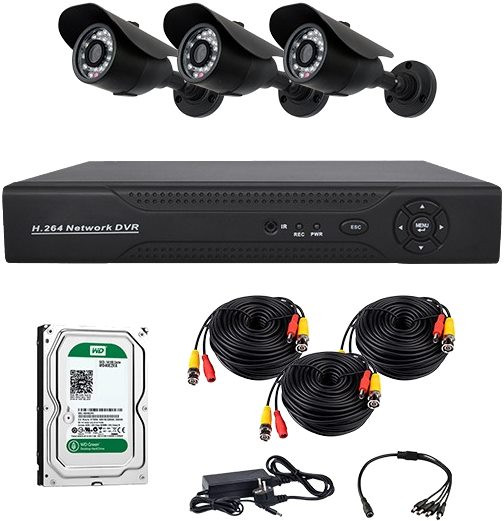 Комплект видеонаблюдения CoVi Security AHD-3W Kit/HDD500