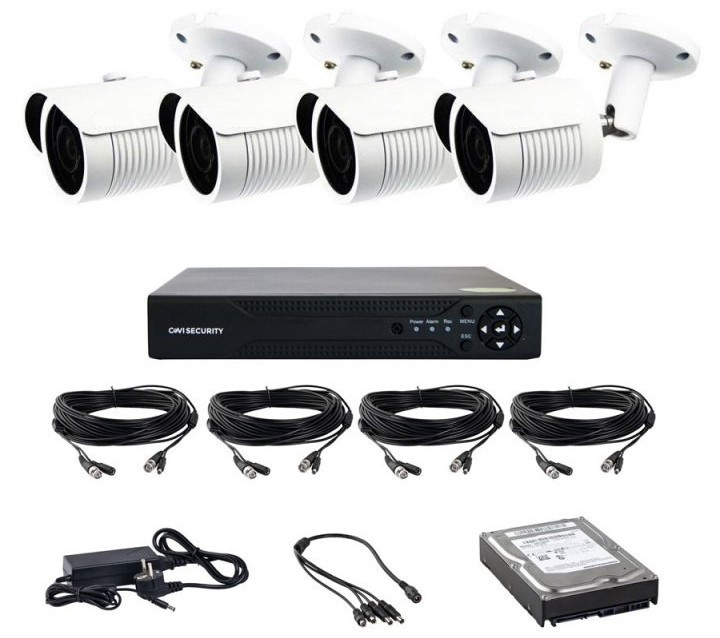 Комплект видеонаблюдения CoVi Security AHD-4W 5MP MasterKit/HDD500