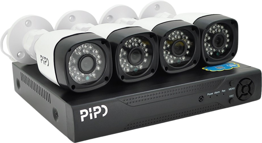 Комплект видеонаблюдения PiPO Outdoor 016-4-5MP