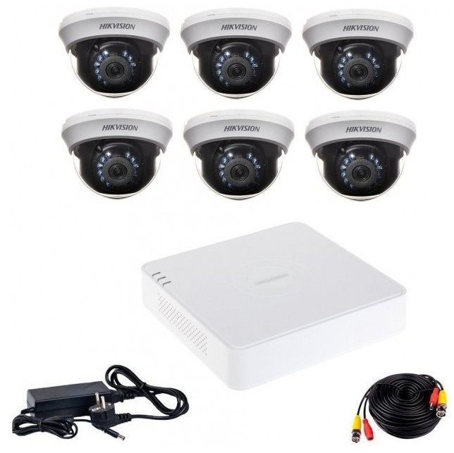 Комплект видеонаблюдения Hikvision Turbo HD-6D KIT