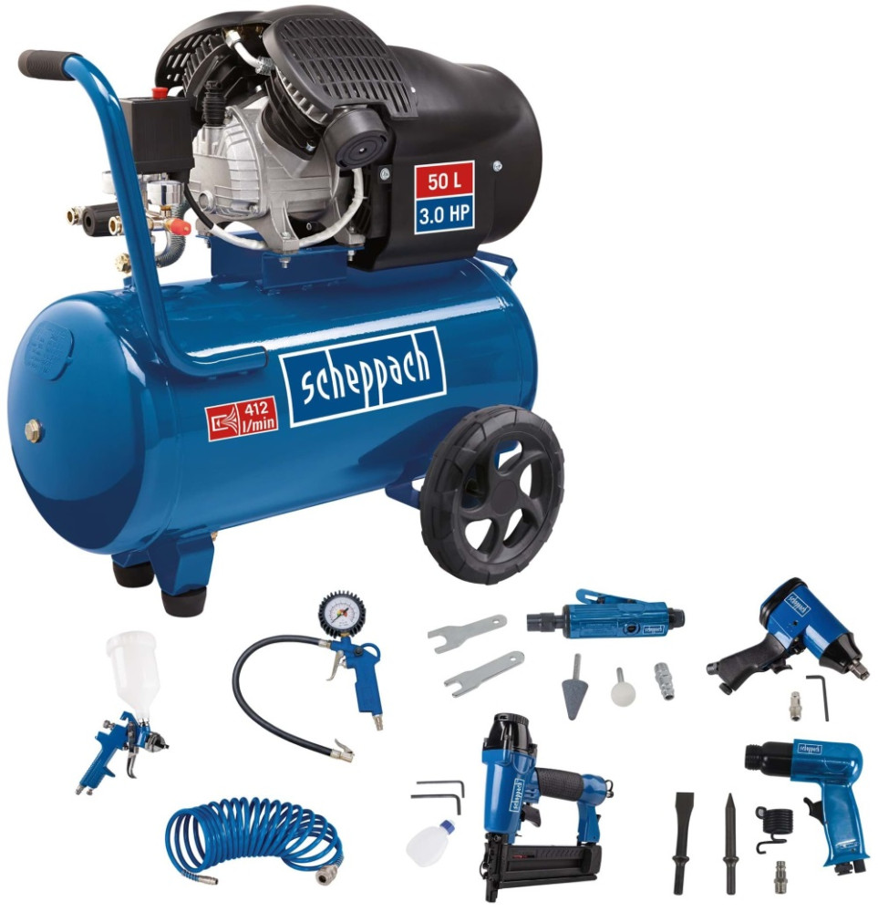 Компрессор Scheppach HC55DC 50 л сеть (230 В) (5906101904)