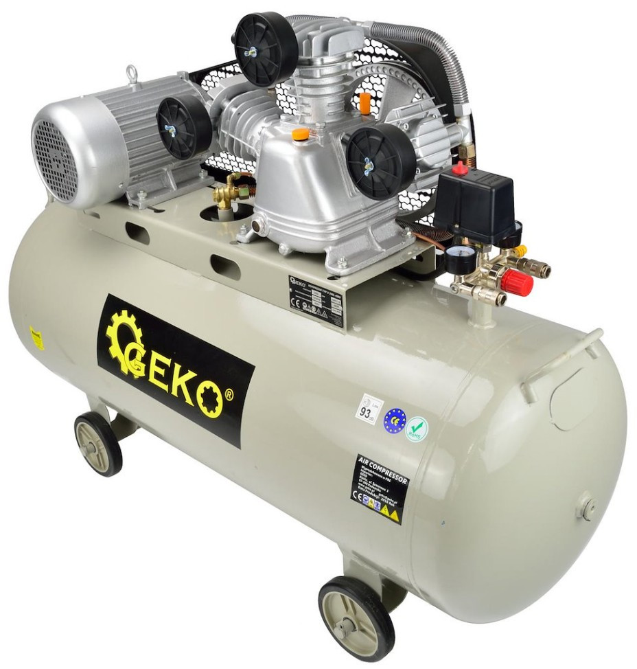 Компресор Geko G80310 200 л мережа (400 В)