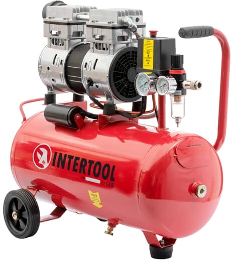 Компрессор Intertool PT-0022 24 л сеть (230 В) осушитель