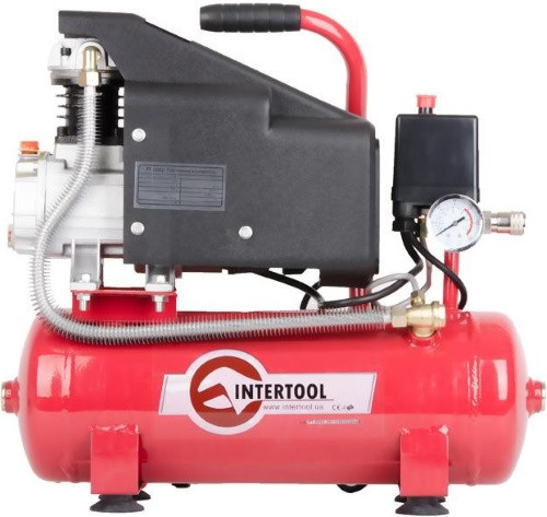 Компрессор Intertool PT-0002 9 л сеть (230 В)