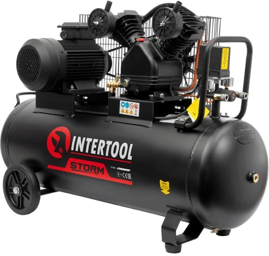 Компрессор Intertool Storm PT-0013 100 л сеть (400 В)