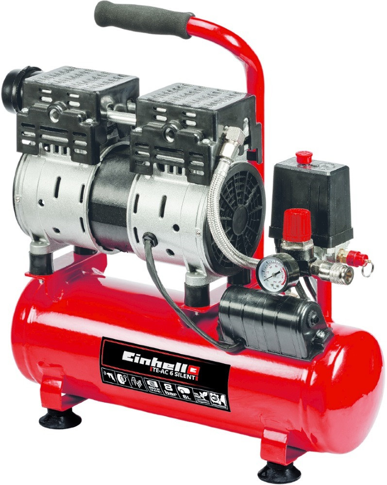 Компресор Einhell TE-AC 6 Silent л мережа (230 В) (4020600)