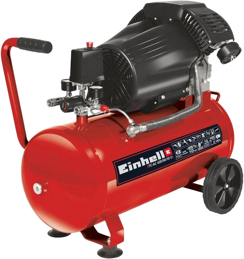 Компресор Einhell TC-AC 420/50/10 V 50 л мережа (230 В) (4010495)