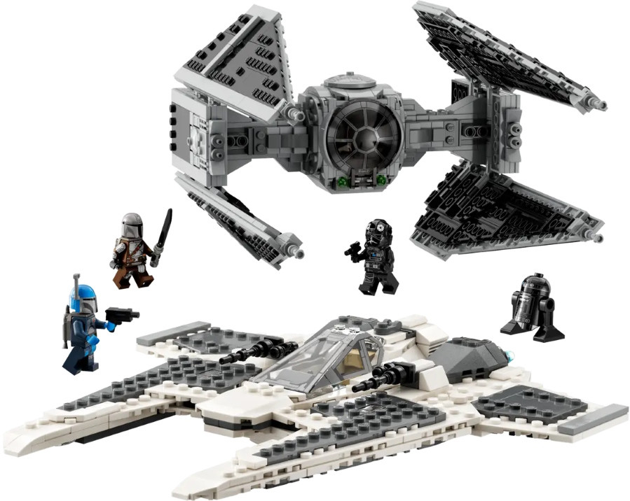 Конструктор Lego Mandalorian Fang Fighter vs TIE Interceptor 75348