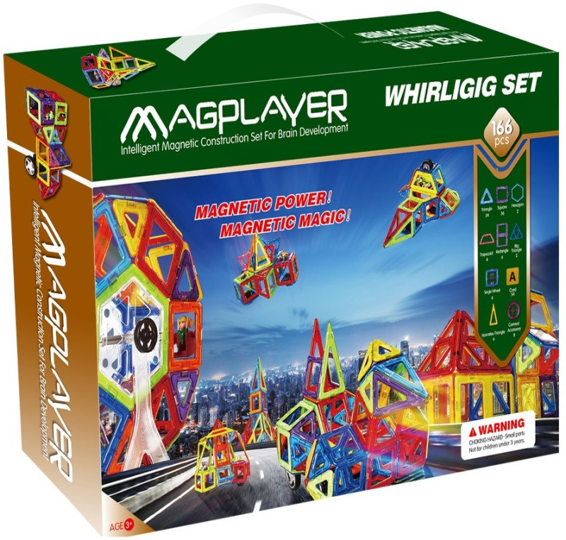 Конструктор Magplayer Whirligig Set MPA-166 Конструктор Magplayer Whirligig Set MPA-166