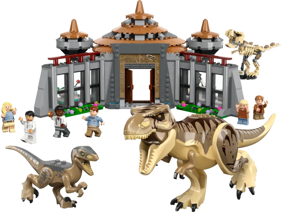 Конструктор Lego Visitor Center T. Rex and Raptor Attack 76961