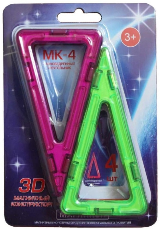 Конструктор Magnikon Triangle 4 Pieces MK-4-RT