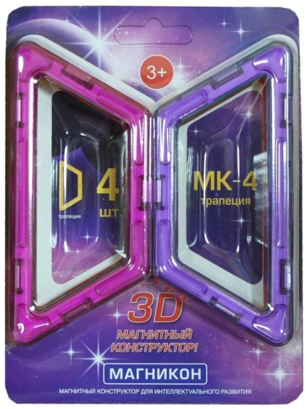 Конструктор Magnikon Trapeze 4 Pieces MK-4-TP