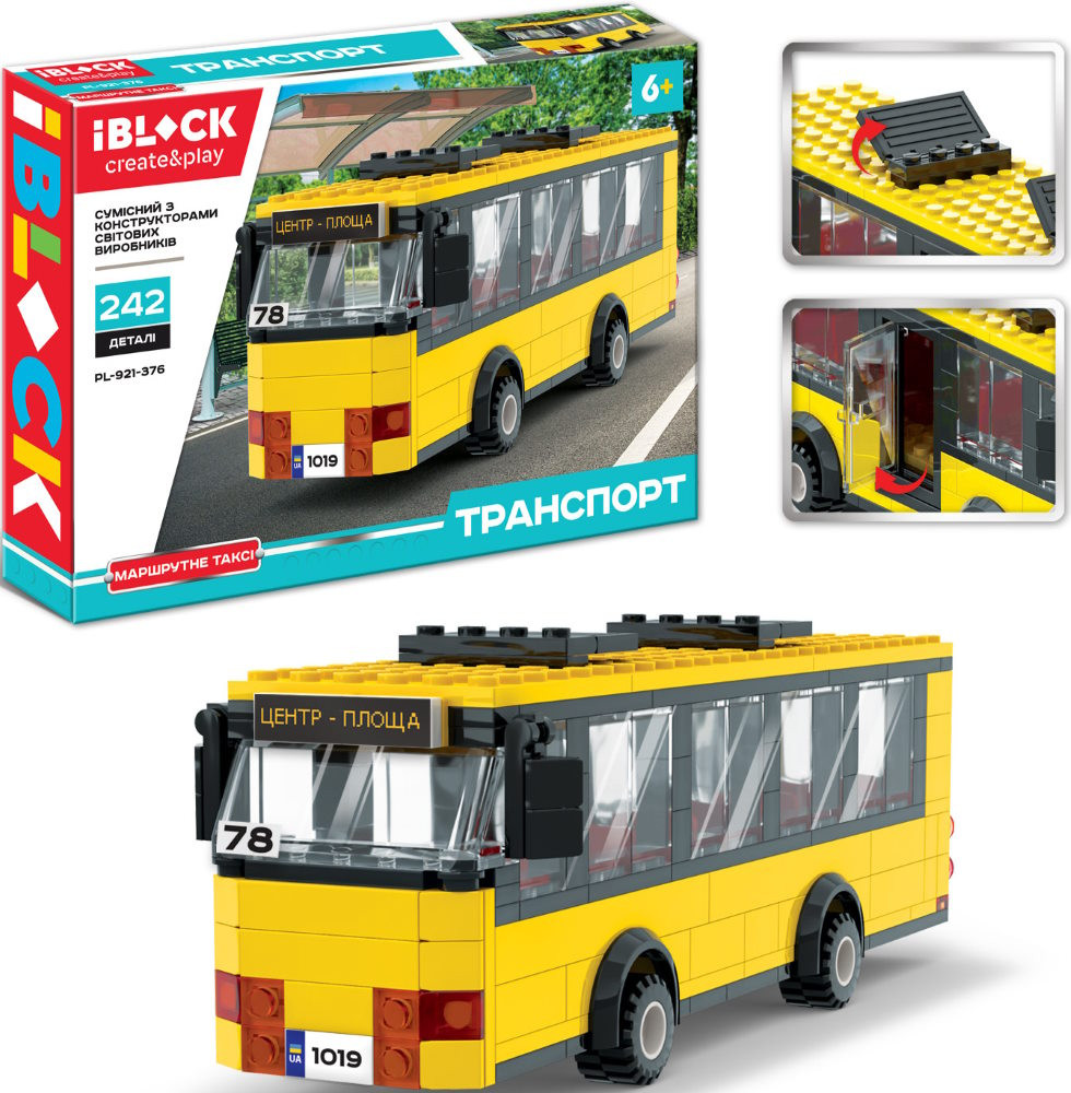 Конструктор iBlock Transport PL-921-376