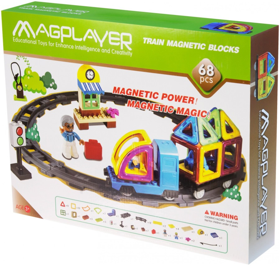 Конструктор Magplayer Train Set MPK-68 Конструктор Magplayer Train Set MPK-68