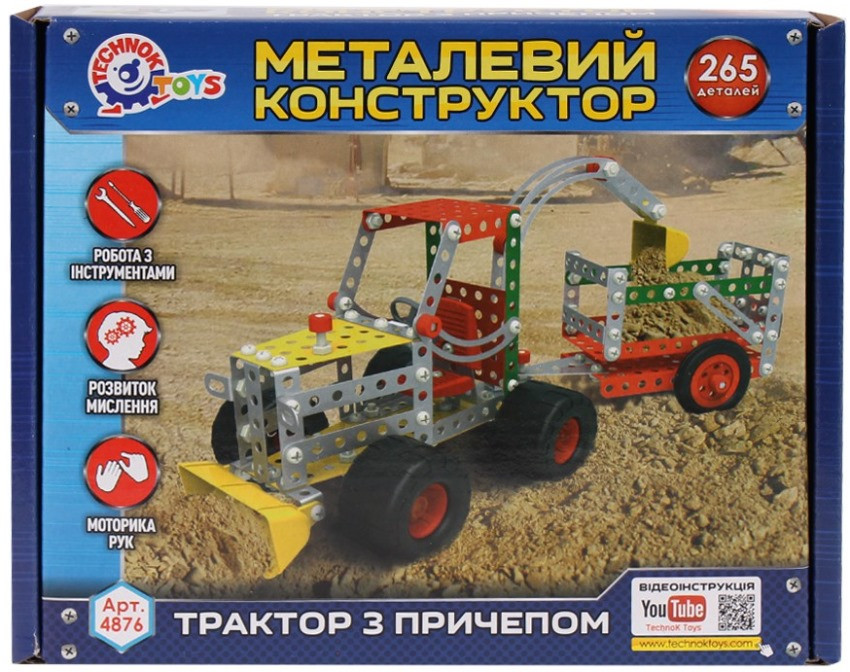 Конструктор Tehnok Tractor with Trailer 4876