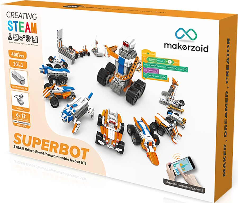 Конструктор Makerzoid Superbot Educational Building Blocks MKZ-ID-SPB Конструктор Makerzoid Superbot Educational Building Blocks MKZ-ID-SPB