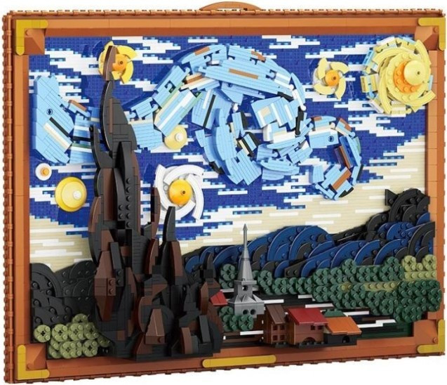 Конструктор LOZ Star Moon Night Van Gogh Starry Sky 1066 Конструктор LOZ Star Moon Night Van Gogh Starry Sky 1066