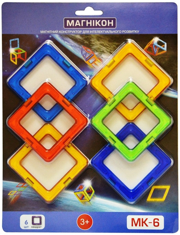 Конструктор Magnikon Square 6 Pieces MK-6