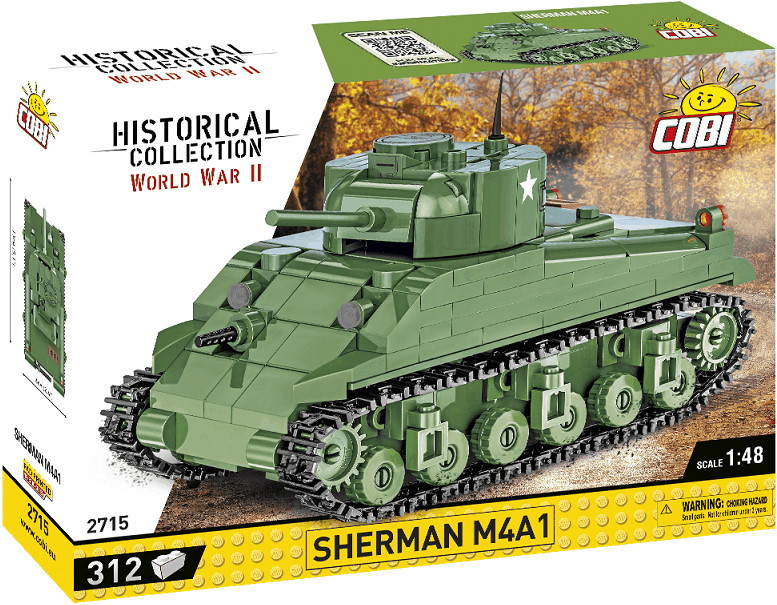 Конструктор COBI Sherman M4A1 2715 Конструктор COBI Sherman M4A1 2715