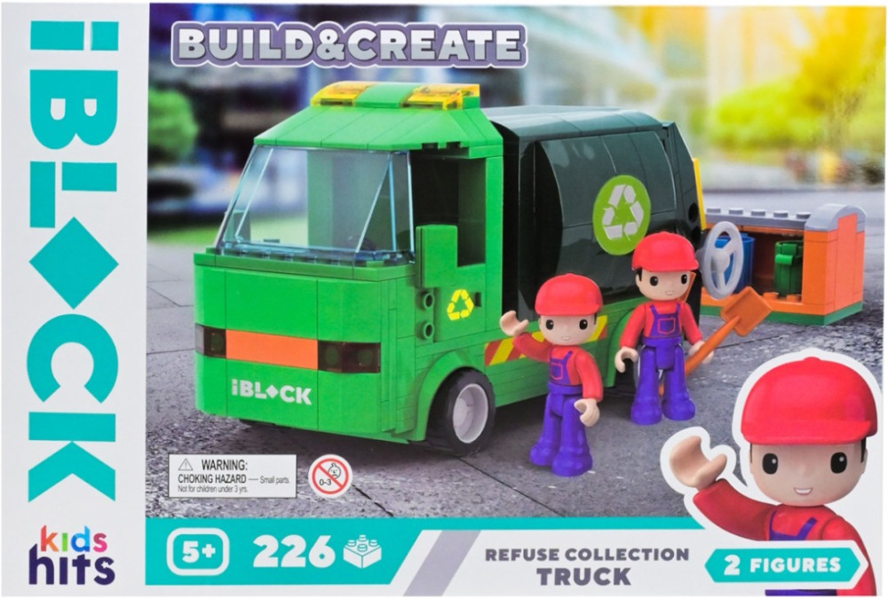 Конструктор iBlock Refuse Collection Truck KH17/005/2