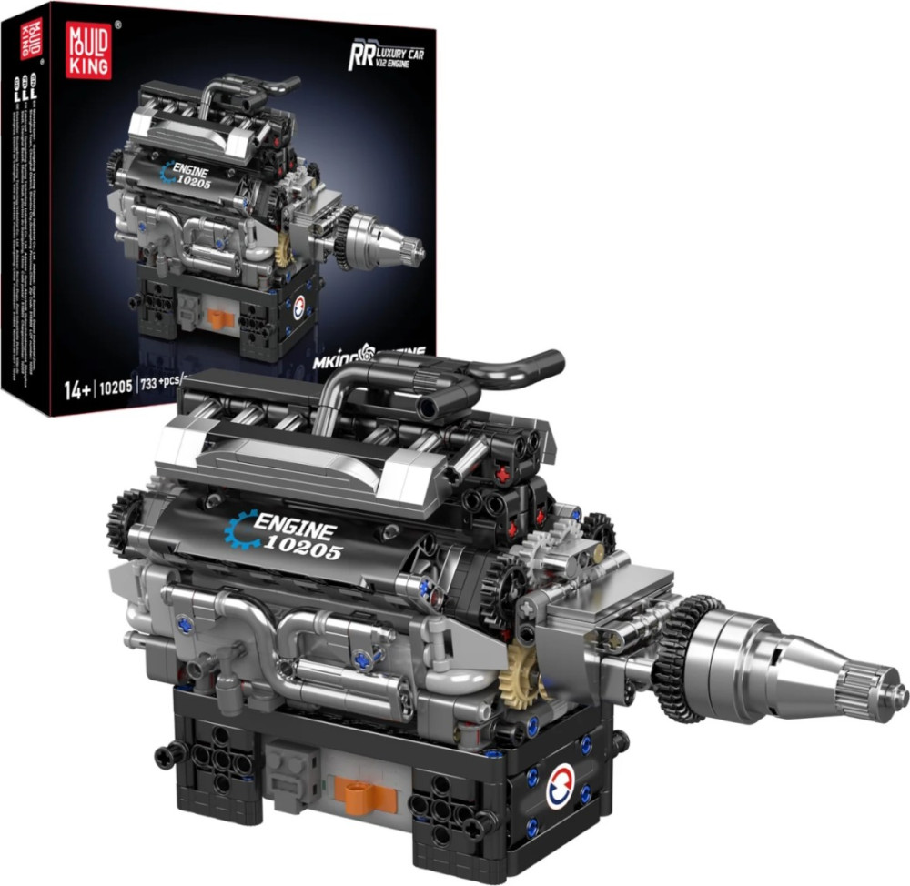 Конструктор Mould King PR Luxury Car V12 Engine 10205