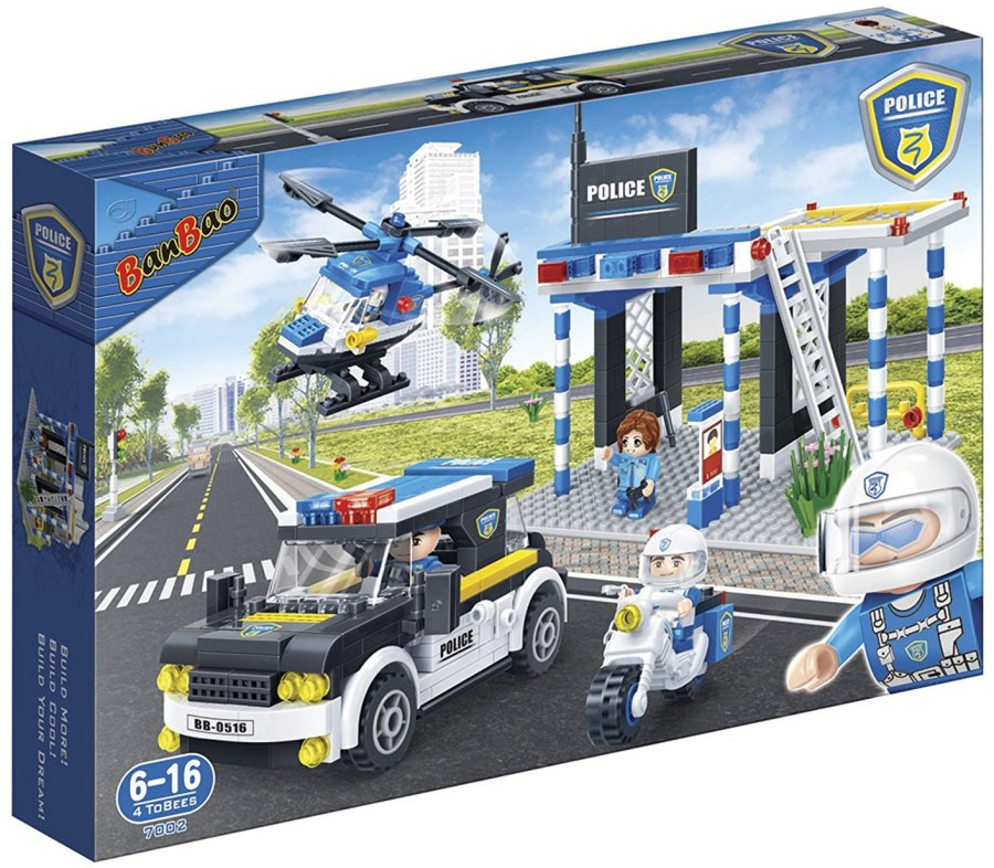 Конструктор BanBao Police Garage 7002 Конструктор BanBao Police Garage 7002