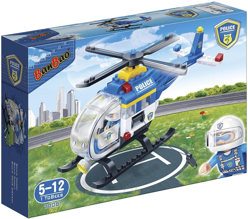 Конструктор BanBao Police Chopper 7008 Конструктор BanBao Police Chopper 7008