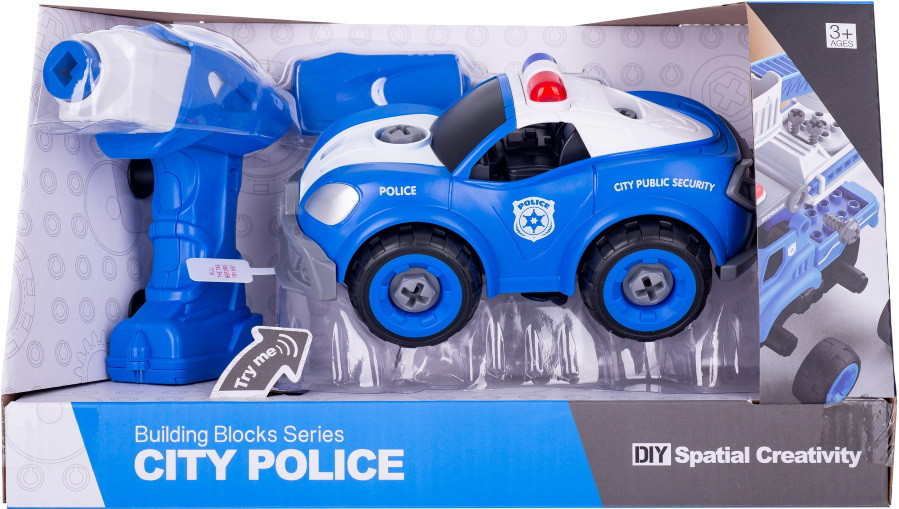Конструктор DIY Spatial Creativity Police Car LM8021-DZ-1